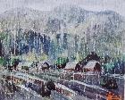 山雨（布面油画）60×50cm